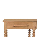 Savoy Bobbin Console Table with Jute Shelves Artisan