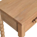 Savoy Bobbin Console Table with Jute Shelves Artisan