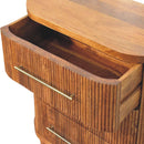Emerson Ribbed 3-Drawer Chest Artisan