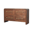 Copenhagen 4-Drawer Chest in Smoked Oak Artisan