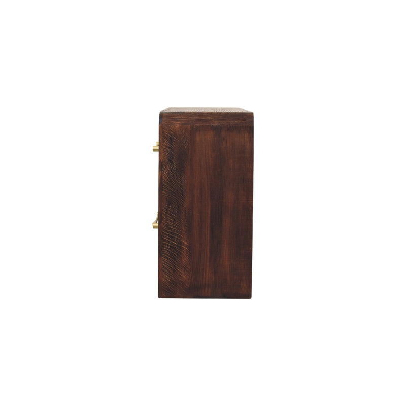 Copenhagen 4-Drawer Chest in Smoked Oak Artisan