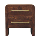Copenhagen 2-Drawer Nightstand in Smoked Oak Artisan