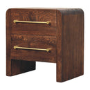 Copenhagen 2-Drawer Nightstand in Smoked Oak Artisan