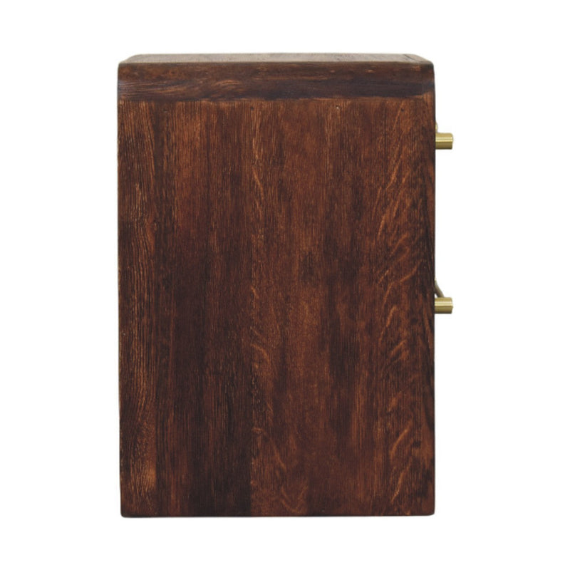 Copenhagen 2-Drawer Nightstand in Smoked Oak Artisan