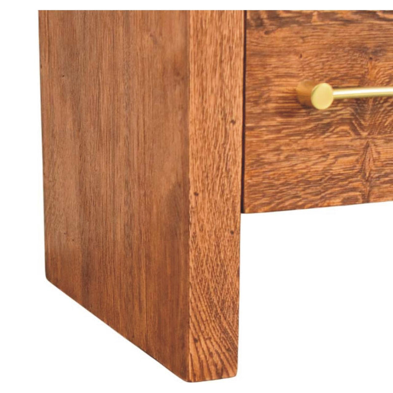 Curved Edge Bedside Nightstand Artisan