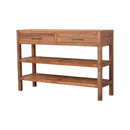 Woven Tier Console Table Artisan