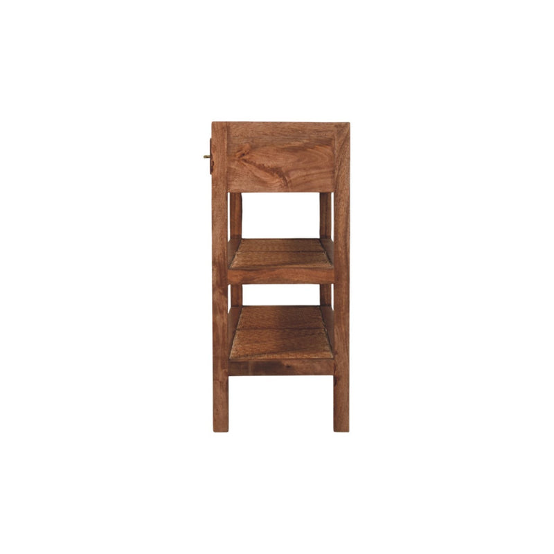 Woven Tier Console Table Artisan