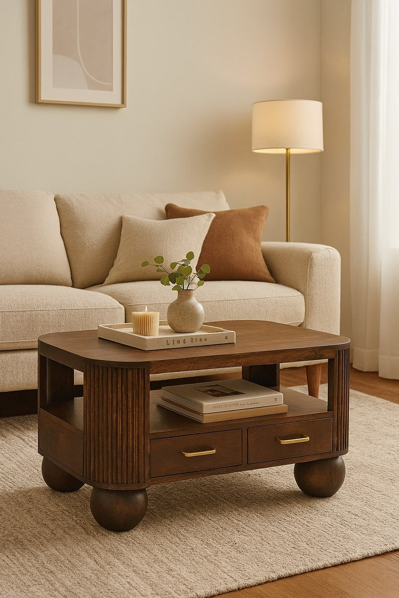 Sphere Leg Coffee Table Artisan