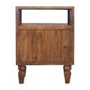 Arno Bedside Nightstand in Golden Teak Artisan