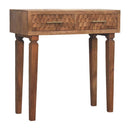 Arno Console Table in Golden Teak Artisan