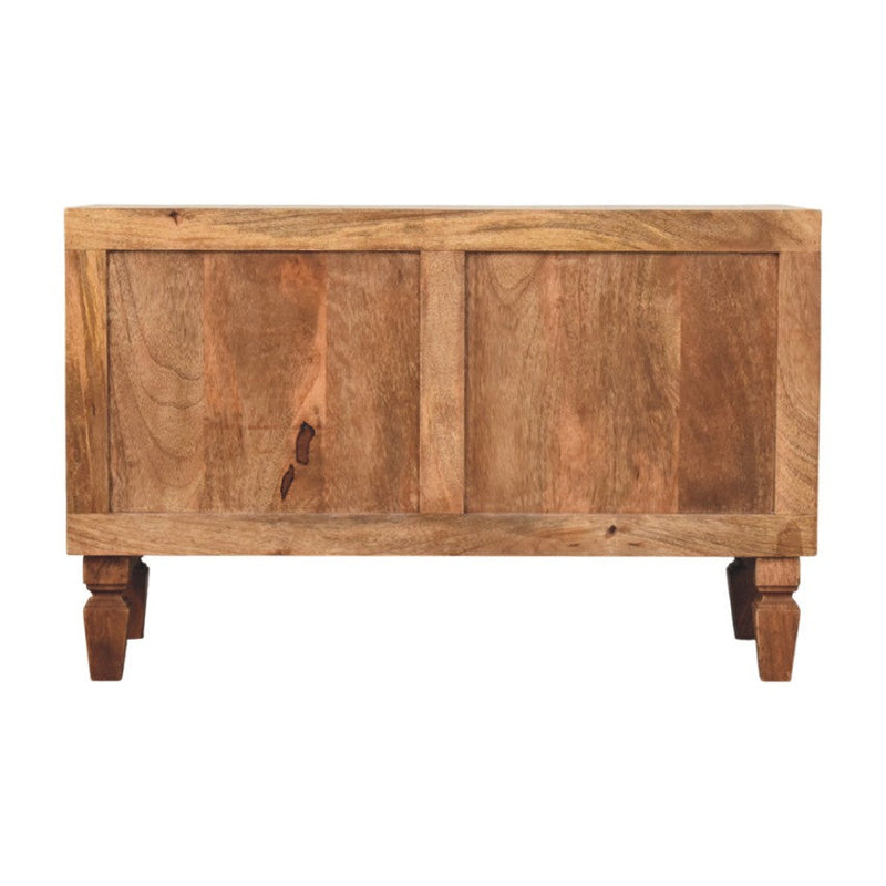 Arno Shoe Storage Unit in Golden Teak Artisan