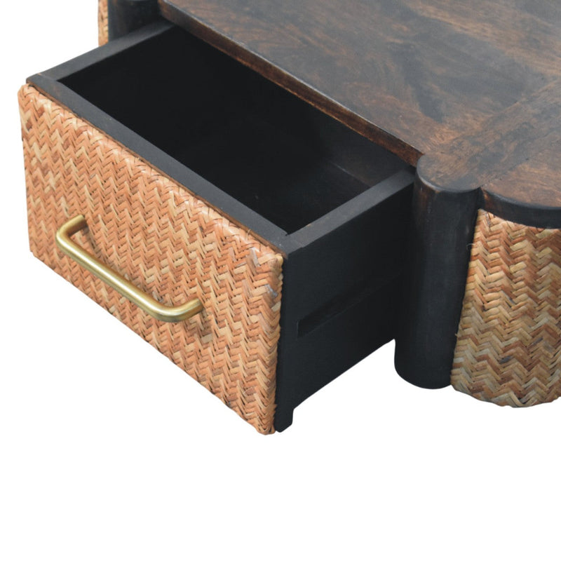 Rattan Curve Wall-Mounted Drawer Artisan
