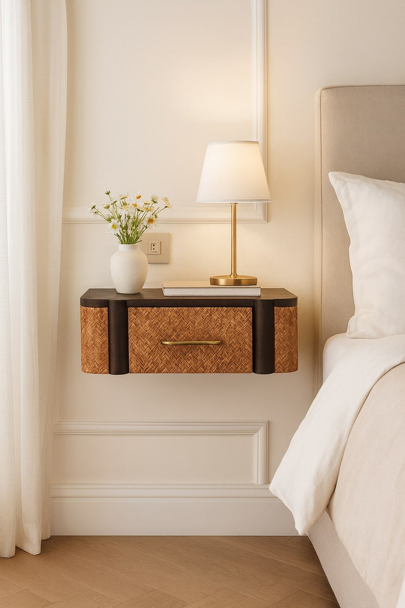 Rattan Curve Wall-Mounted Drawer Artisan