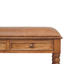 Leather Spindle Bench Artisan