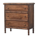 Bamboo Carved 3-Drawer Chest Artisan