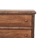 Bamboo Carved 3-Drawer Chest Artisan