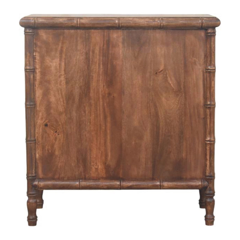Bamboo Carved 3-Drawer Chest Artisan