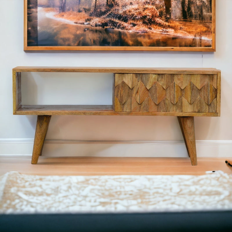 Pineapple Carve Sliding Media Unit Artisan
