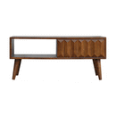 Chestnut Prism Sliding Media Unit Artisan