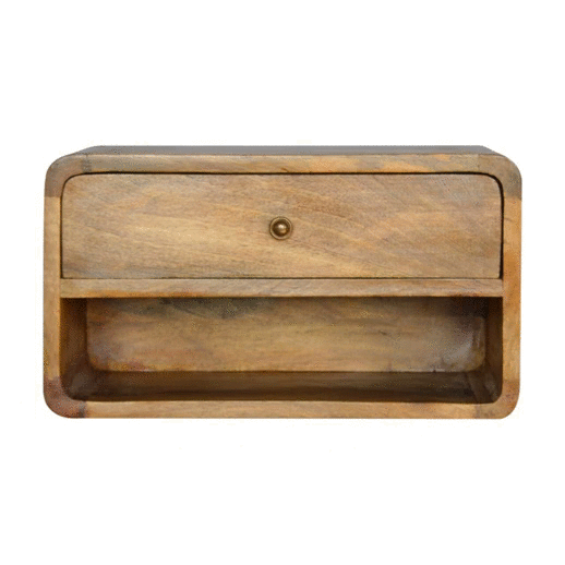 Floating Curve Open Slot nightstand Artisan
