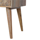 Assorted Oak-ish Open Slot Nightstand