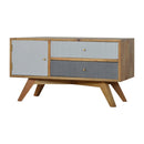 Line Grey Painted Media Unit