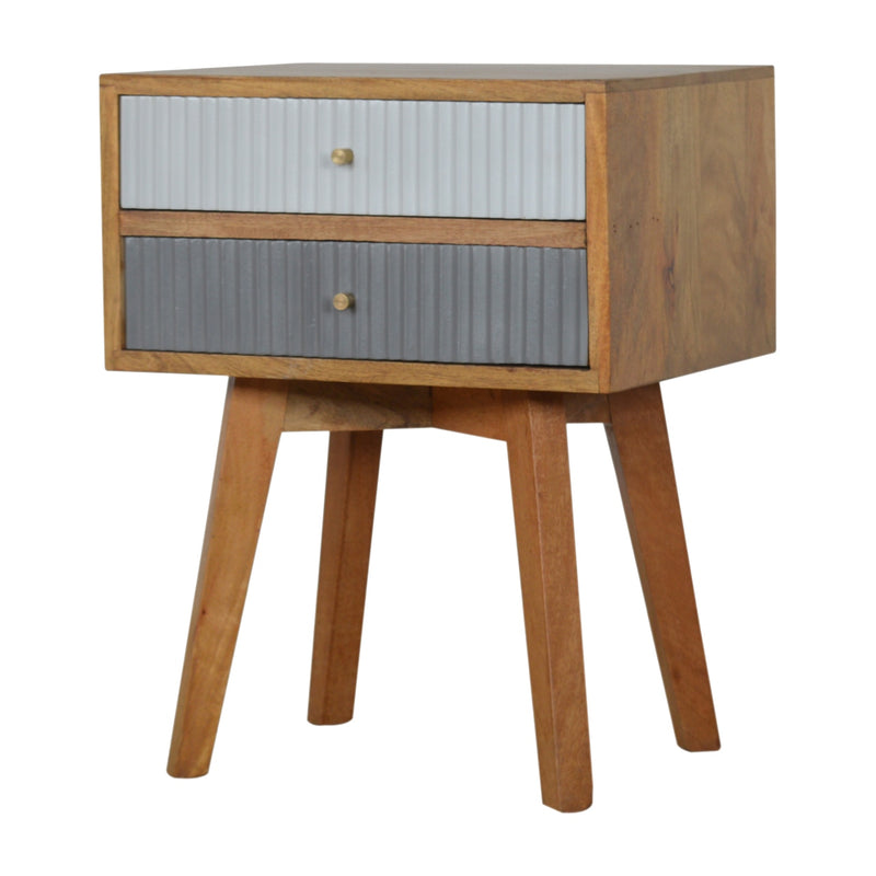 Line Grey Painted Nightstand