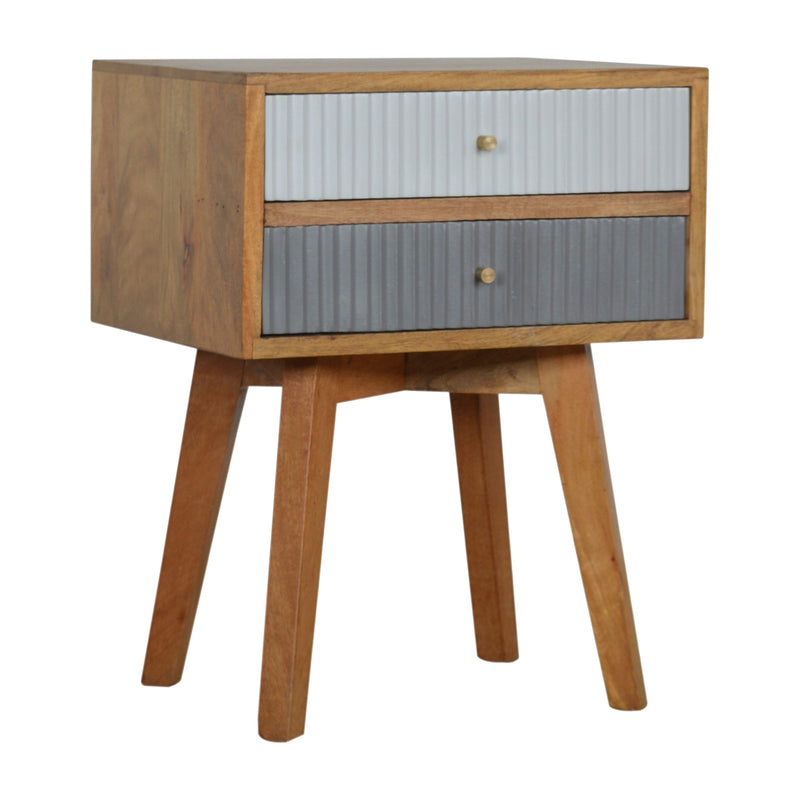 Line Grey Painted Nightstand