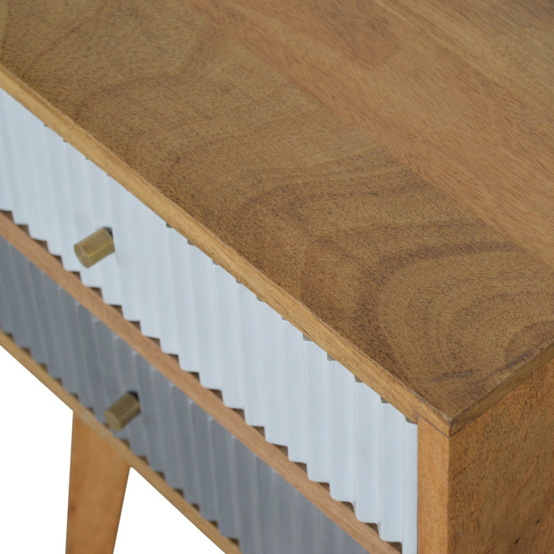 Line Grey Painted Nightstand