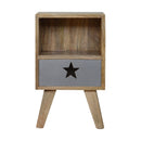 Small Star Painted Nightstand