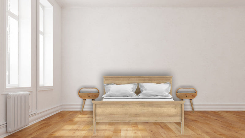 Circular Open Slot nightstand Artisan