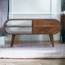 Chestnut Circular Media Unit Artisan