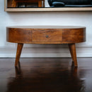 Chestnut Rounded Coffee Table Artisan
