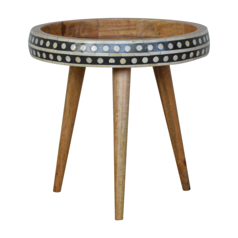 Small Dotted End Table Artisan