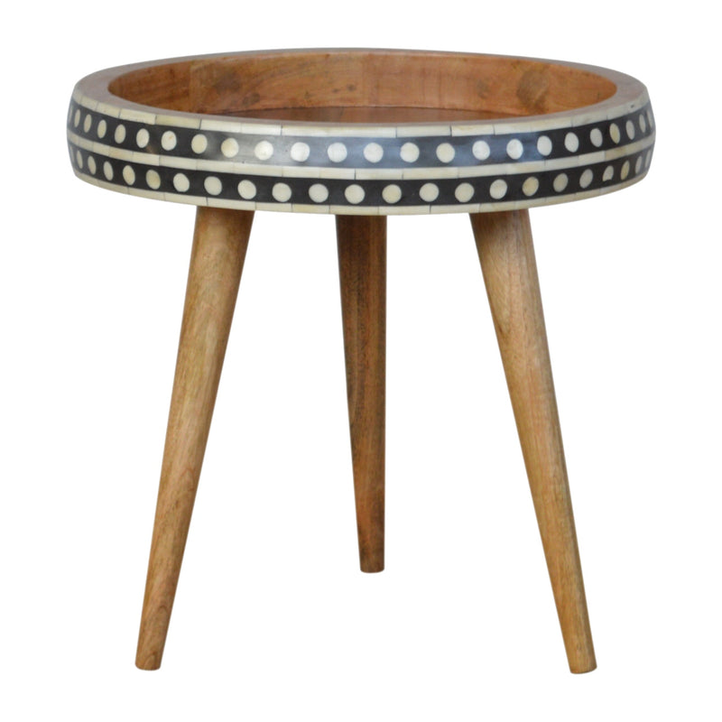 Small Dotted End Table Artisan