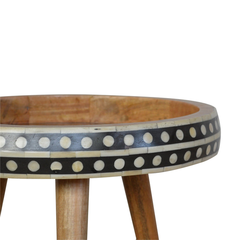 Small Dotted End Table Artisan