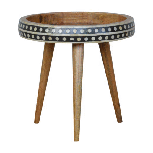 Small Dotted End Table Artisan