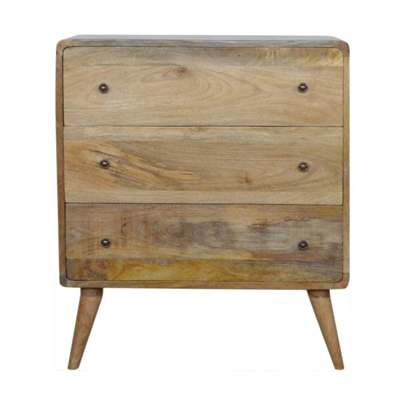 Curved Oak-ish Chest Artisan
