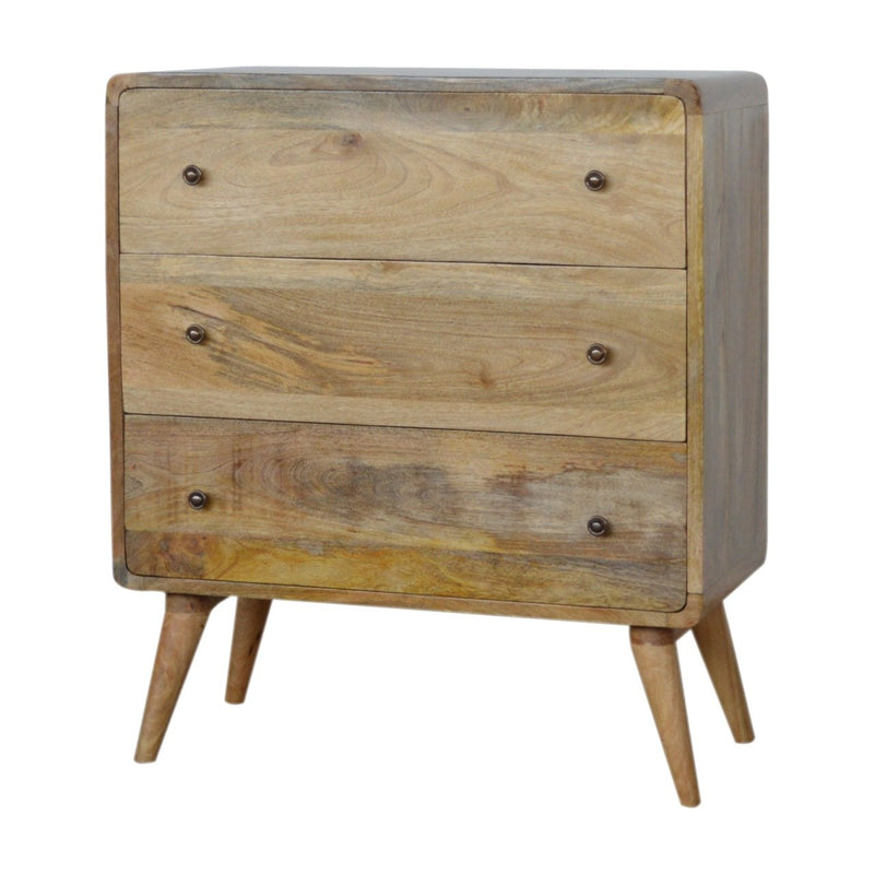 Curved Oak-ish Chest Artisan
