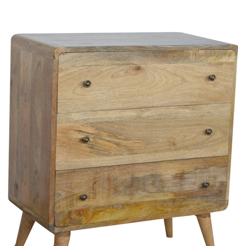 Curved Oak-ish Chest Artisan