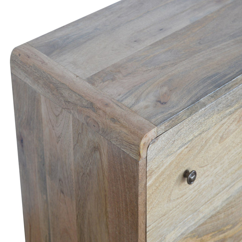 Curved Oak-ish Chest Artisan