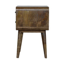 Curved Classic Grey Washed nightstand Artisan