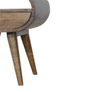 Grey Washed Circular nightstand Artisan