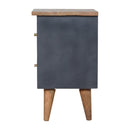 Charcoal Black Hand Painted Nightstand