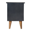 Charcoal Black Hand Painted Nightstand