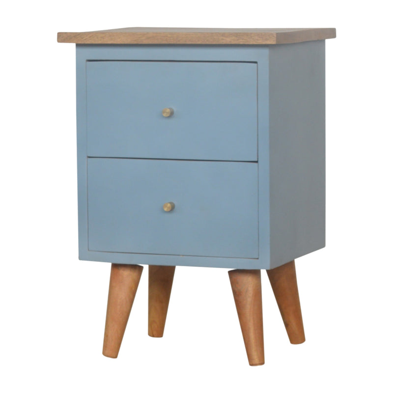 Blue Hand Painted Nightstand