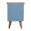 Blue Hand Painted Nightstand