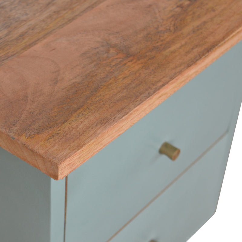 Green Hand Painted Nightstand