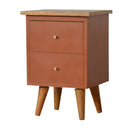 Brick Red Hand Painted Nightstand