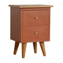 Brick Red Hand Painted Nightstand